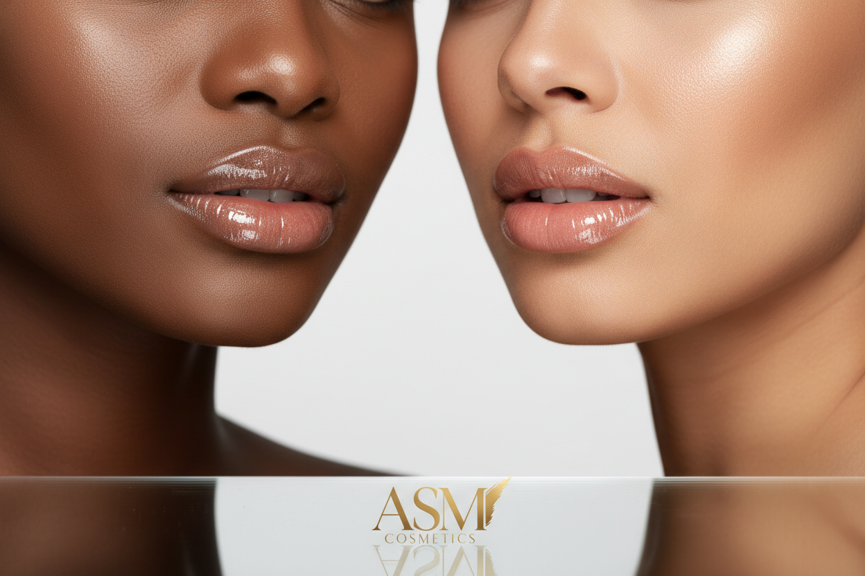 ASM Cosmetics lipgloss wear it lady two of them one is black and another is mix